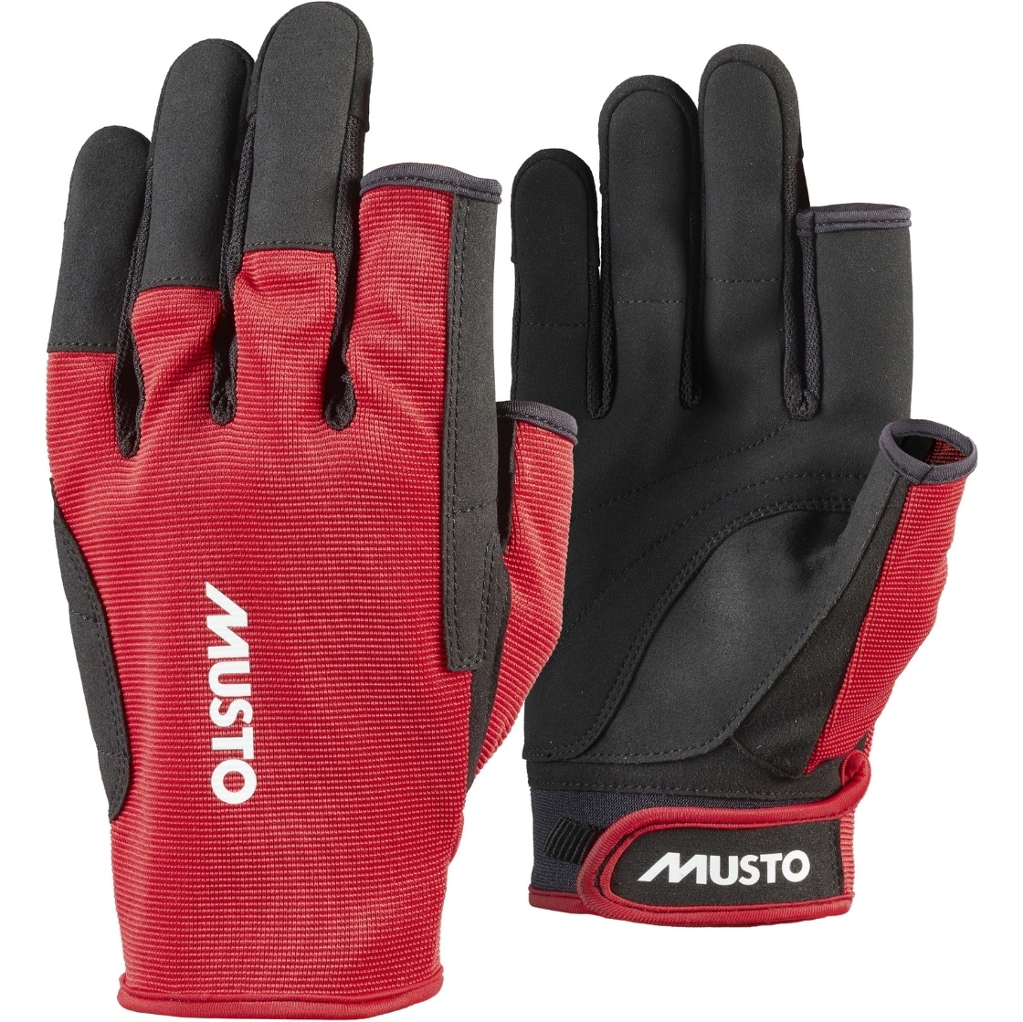 2025 Musto Essentials Sailing Long Finger Gloves 2.0 86117 - True Red